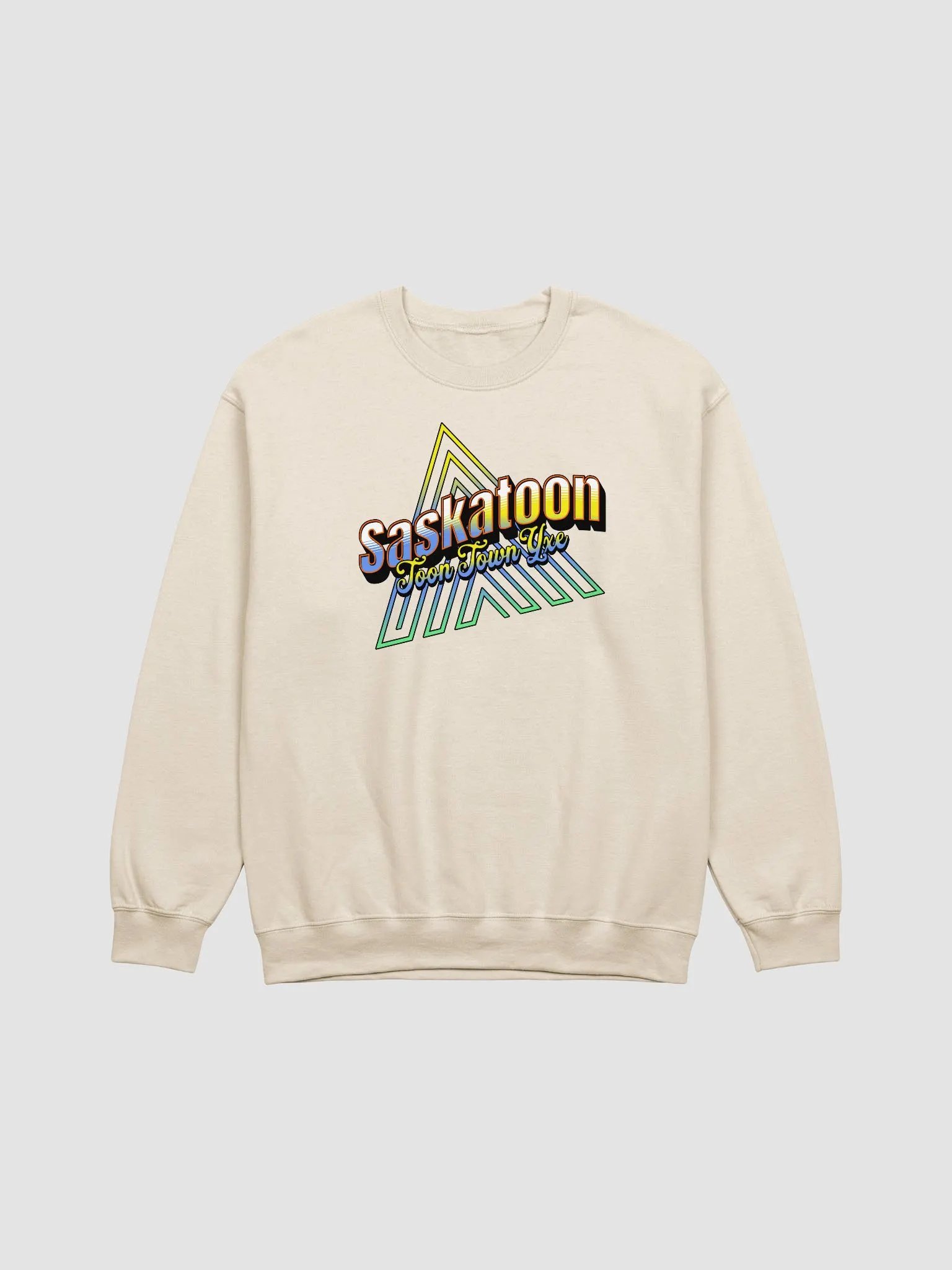 Saskatoon Toon Town Yxe Crewneck Sweatshirt product image (19)