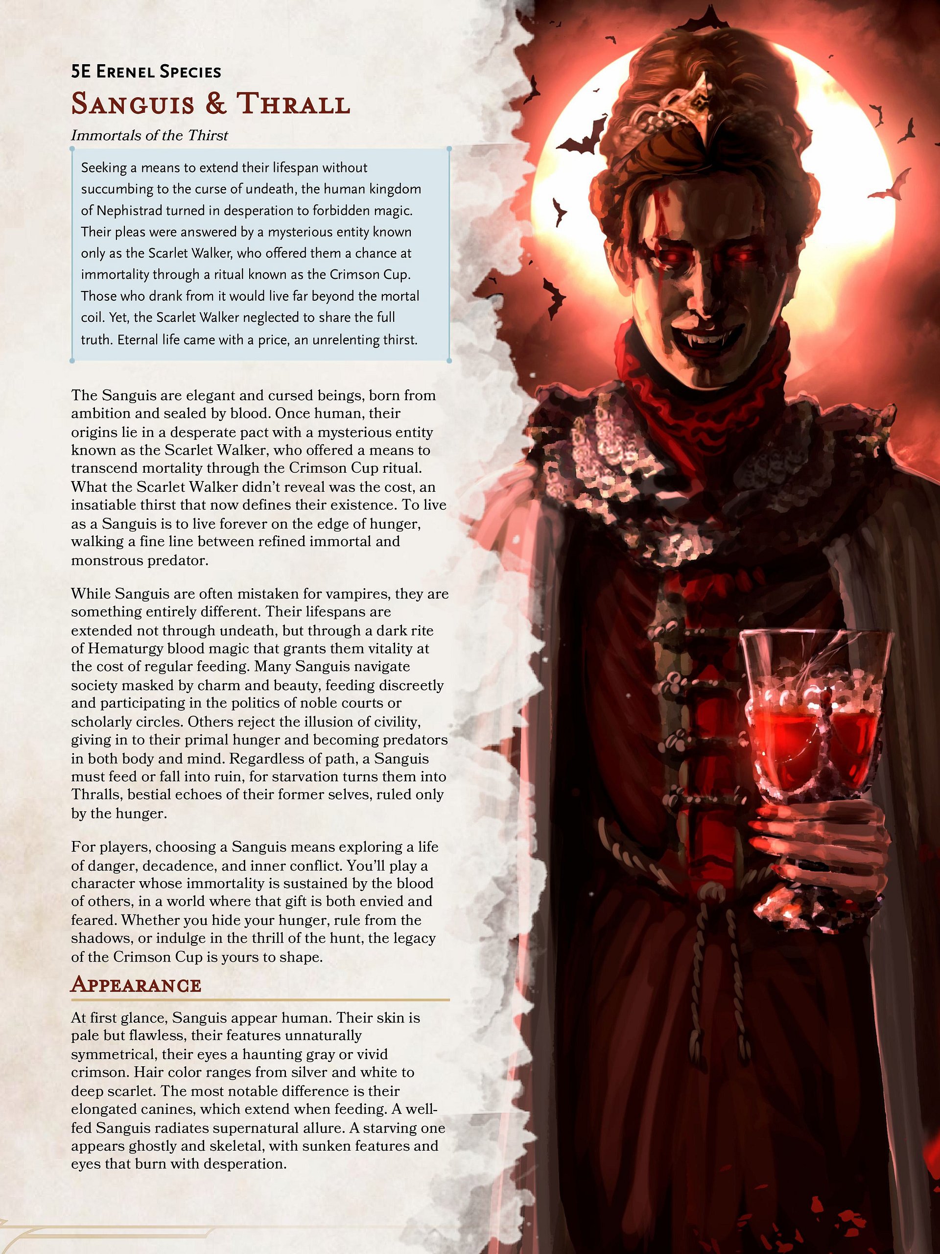 Sanguis | 5E Species product image (2)