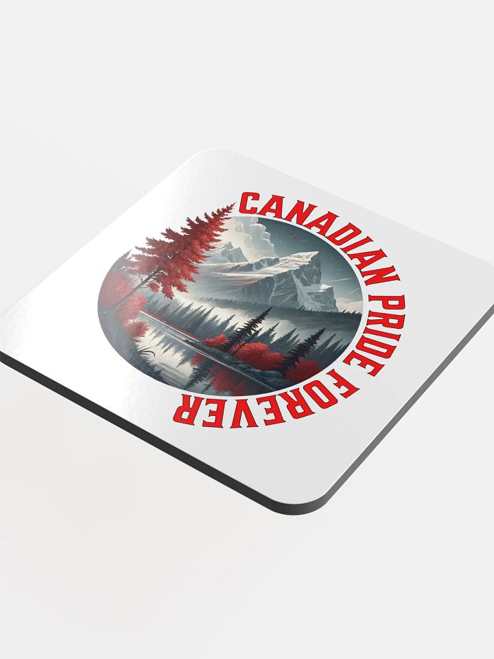 Canadian Pride Forever Glossed Cork Coaster product image (1)