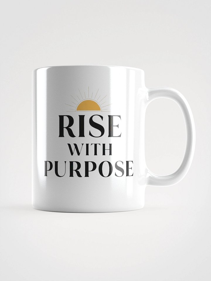 Rise with Purpose Mug – Inspirational Morning Coffee Cup for Motivation & Productivity product image (2)