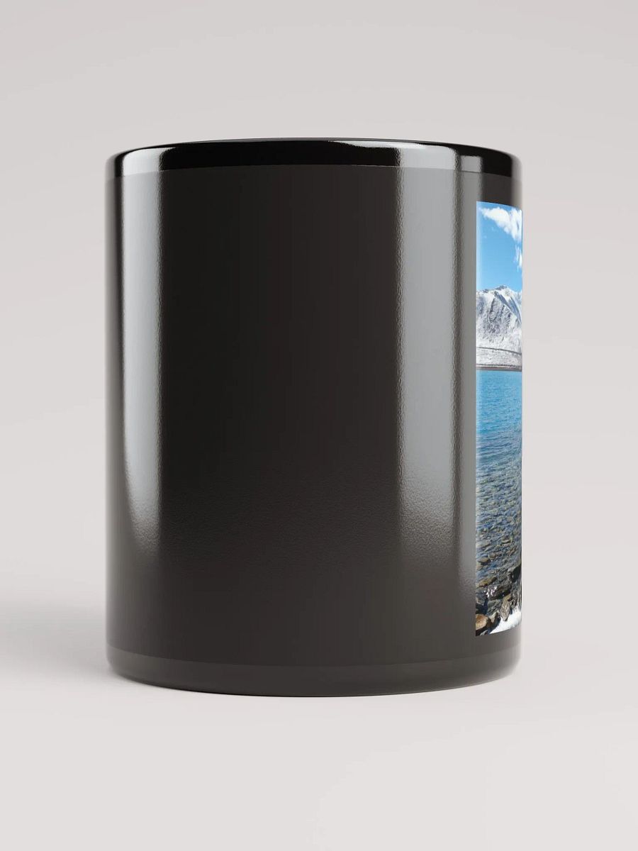 Black Glossy Mug: snow mountain product image (10)