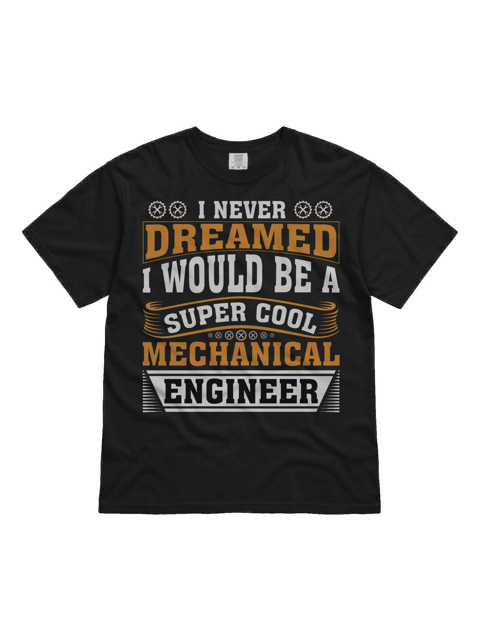 I never dreamed i would be super cool mechanical engineer, V-Neck Tee, Funny Engineer Shirt, Gift for Engineers, Unisex Logic Tee, Engineering Humor Top product image (1)