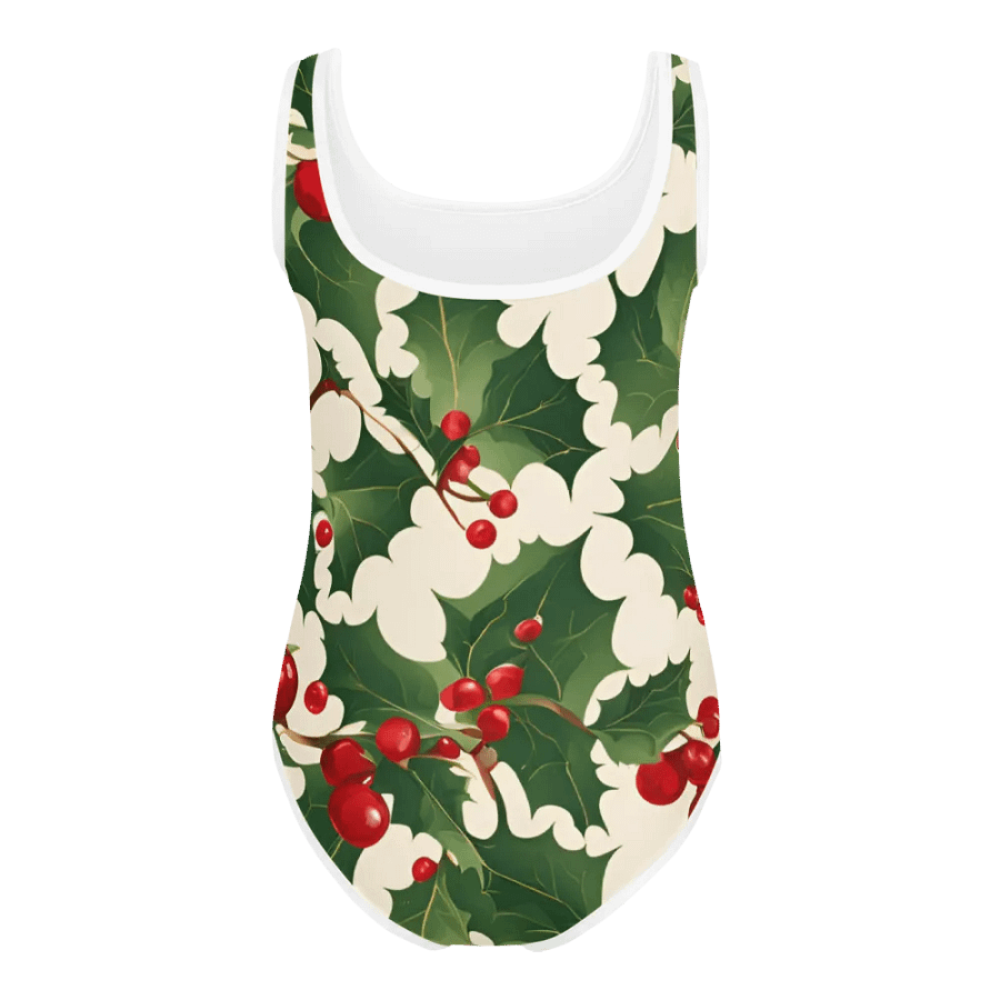 Festive Holly Kids Swimsuit product image (5)