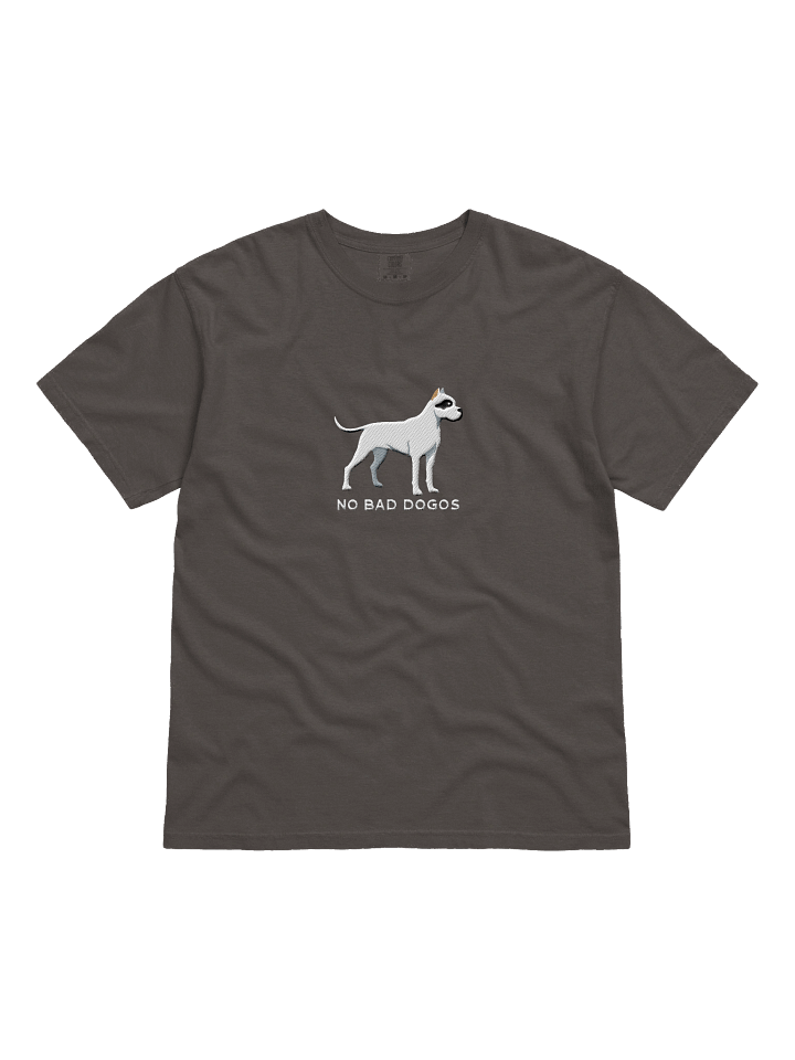 No Bad Dogos T-Shirt(Embroidered) of a Dogo Argentino(Black & White, Cropped Ears) product image (5)
