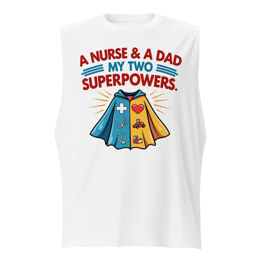 Superhero Nurse & Dad Muscle Tank product image (5)