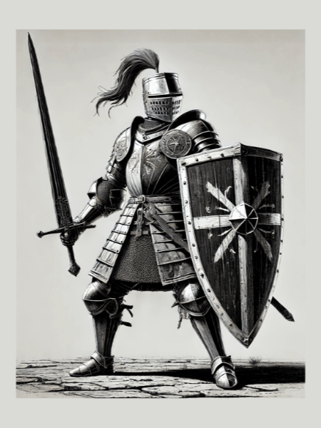 Medieval Knight Sword & Shield product image (1)