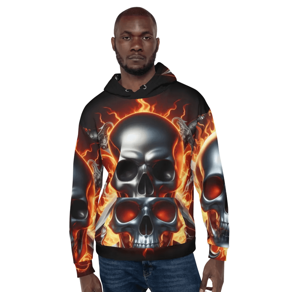 Reclaimed Fury - Unisex Skull Hoodie #26 product image (6)