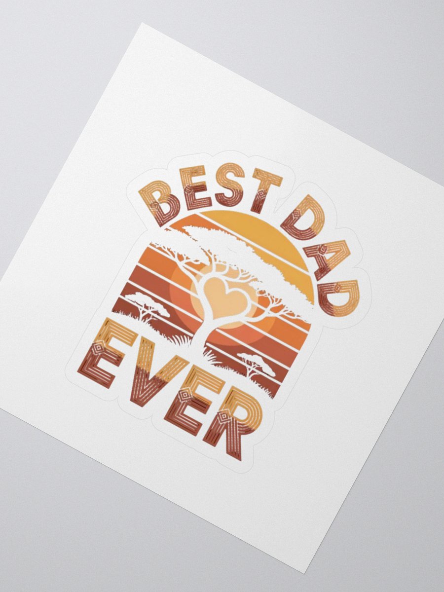 Best Dad Ever Father Grandpa African Papa Father's Day Sticker product image (2)