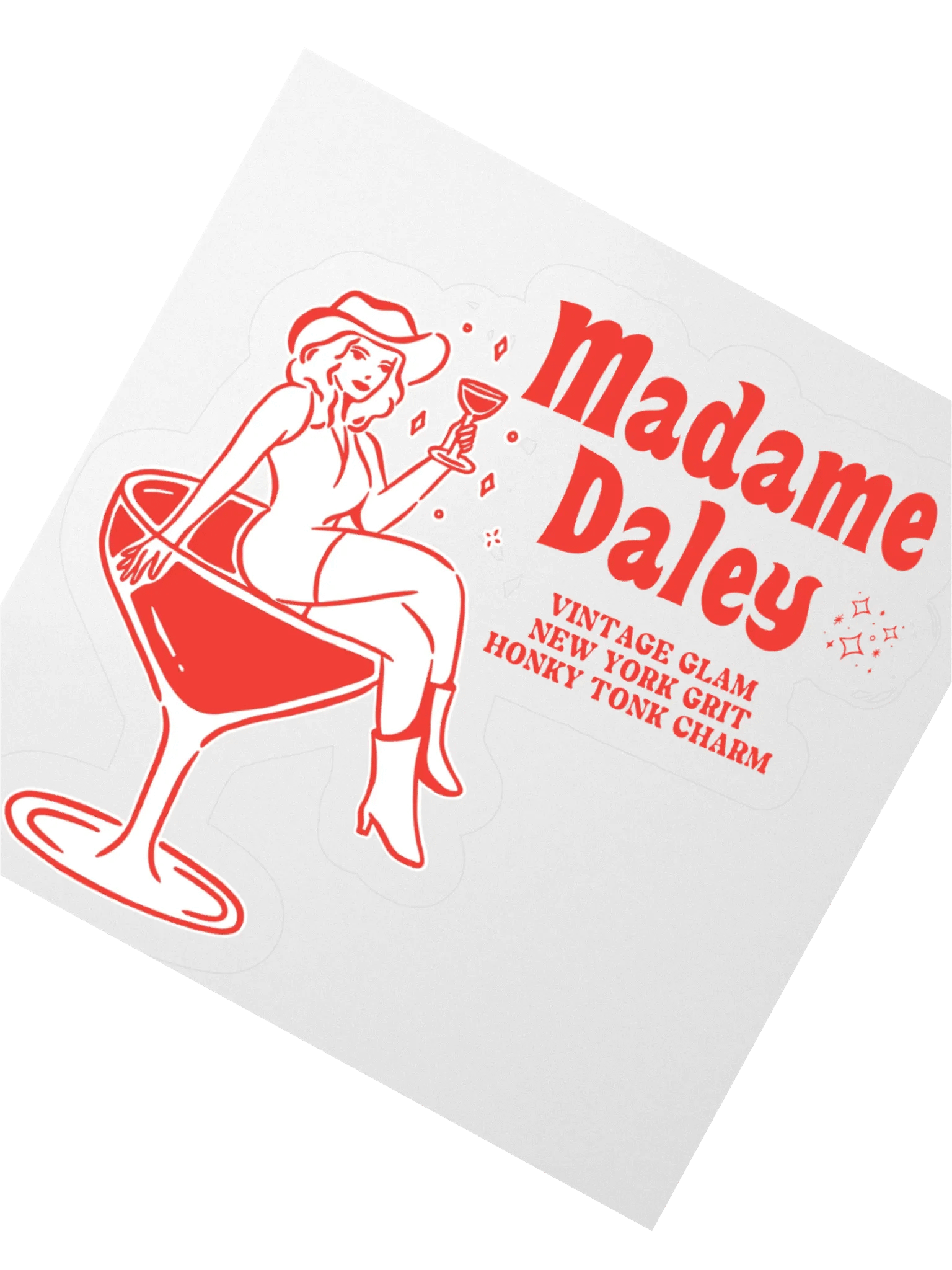 Die-cut Sticker: Cheers Darlin' product image (4)