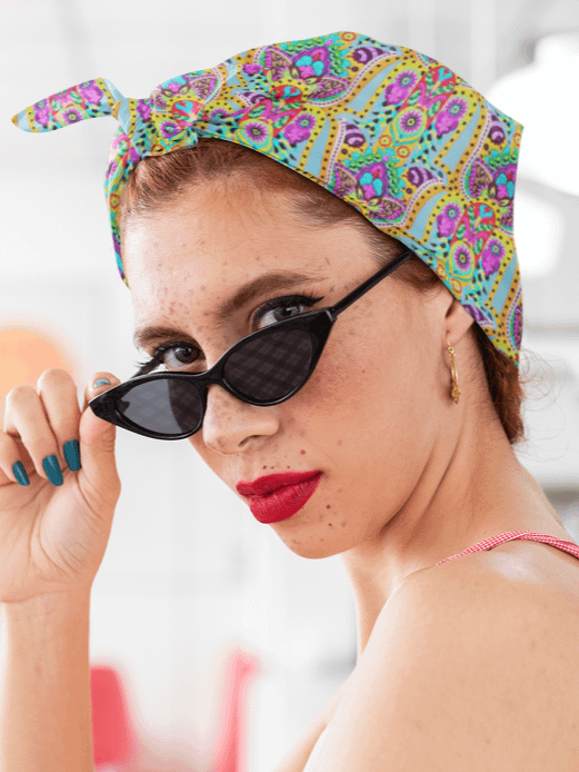 Radiant Hamsa Bloom - Bandana product image (2)