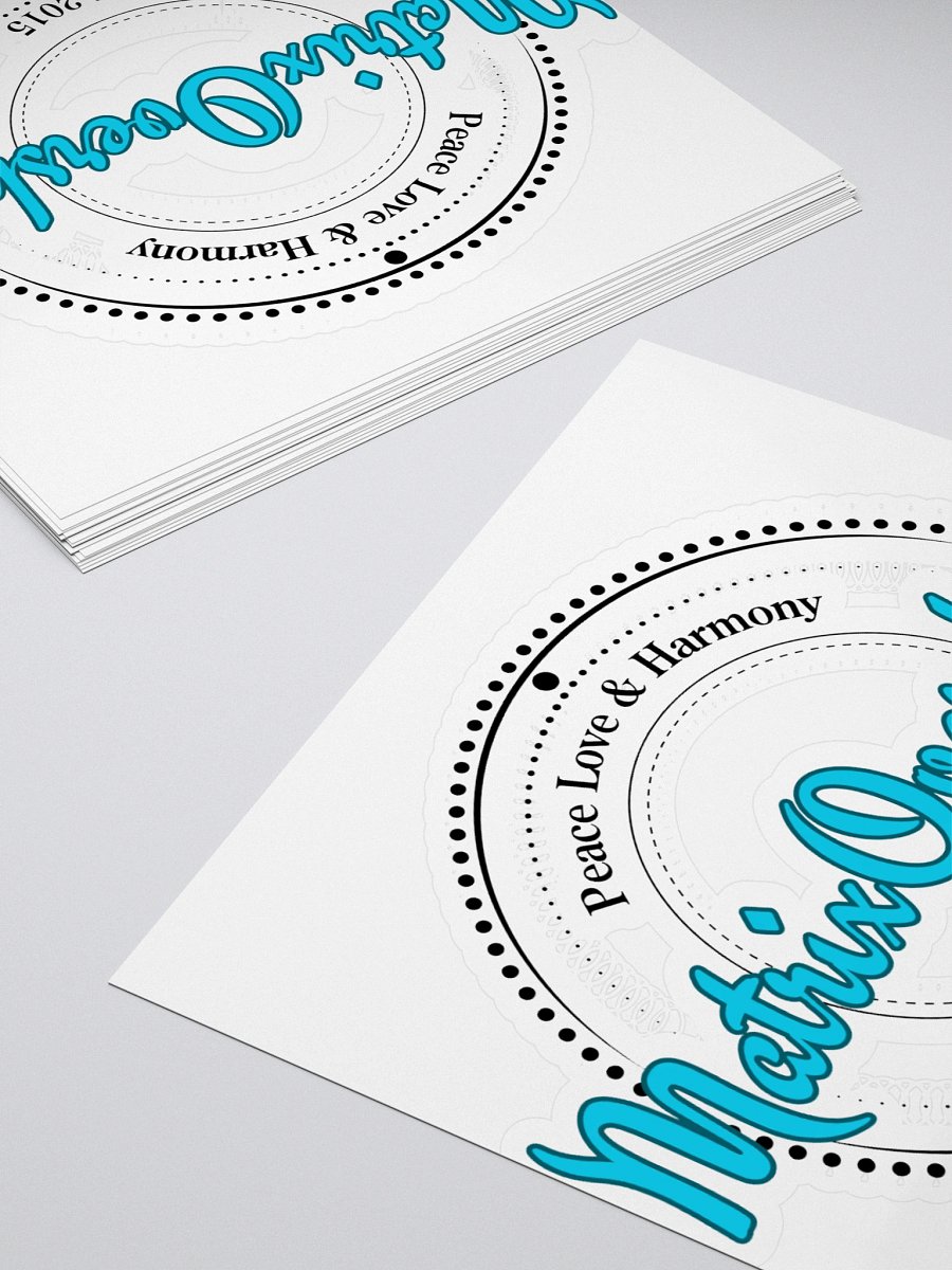 4x4 Peace Love & Harmony Sticker product image (4)