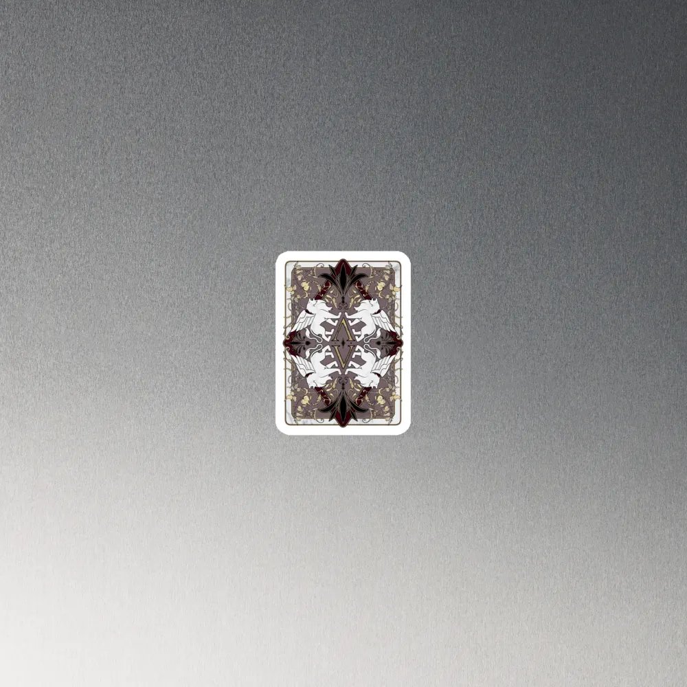 Verardi Famiglia Playing Card Back ✦ Die-Cut Magnets product image (4)