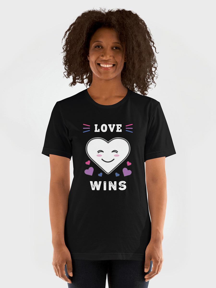 Heart Face Love Wins LGBTQ Bisexual Pride T-Shirt product image (1)