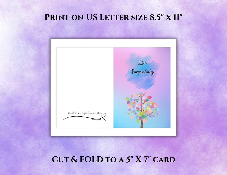 Live Purposefully Greeting Card product image (2)