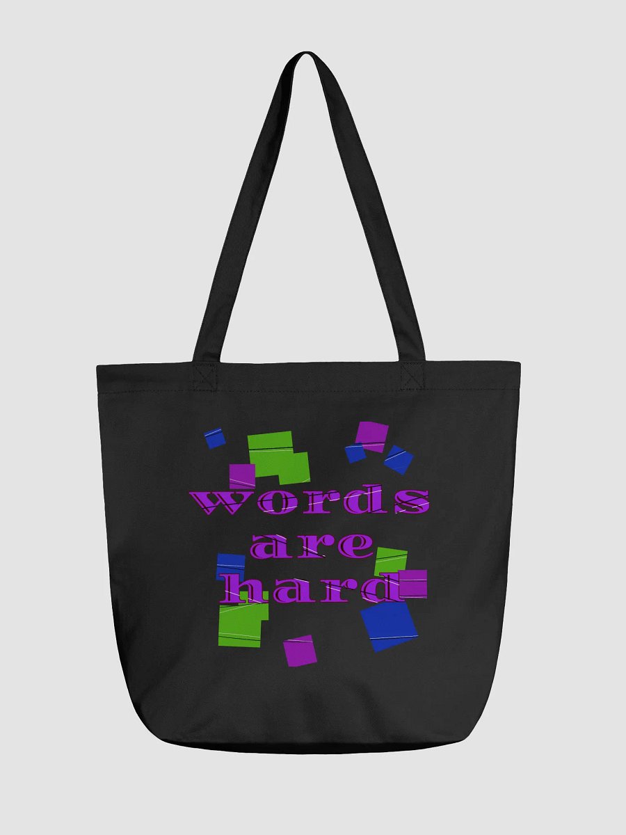 Words are hard Eco Tote product image (1)