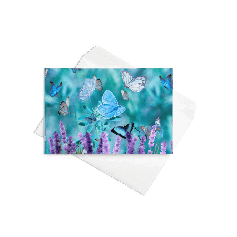 Fluttering butterfly Greeting Card perfect for any occasion birthday get well product image (9)