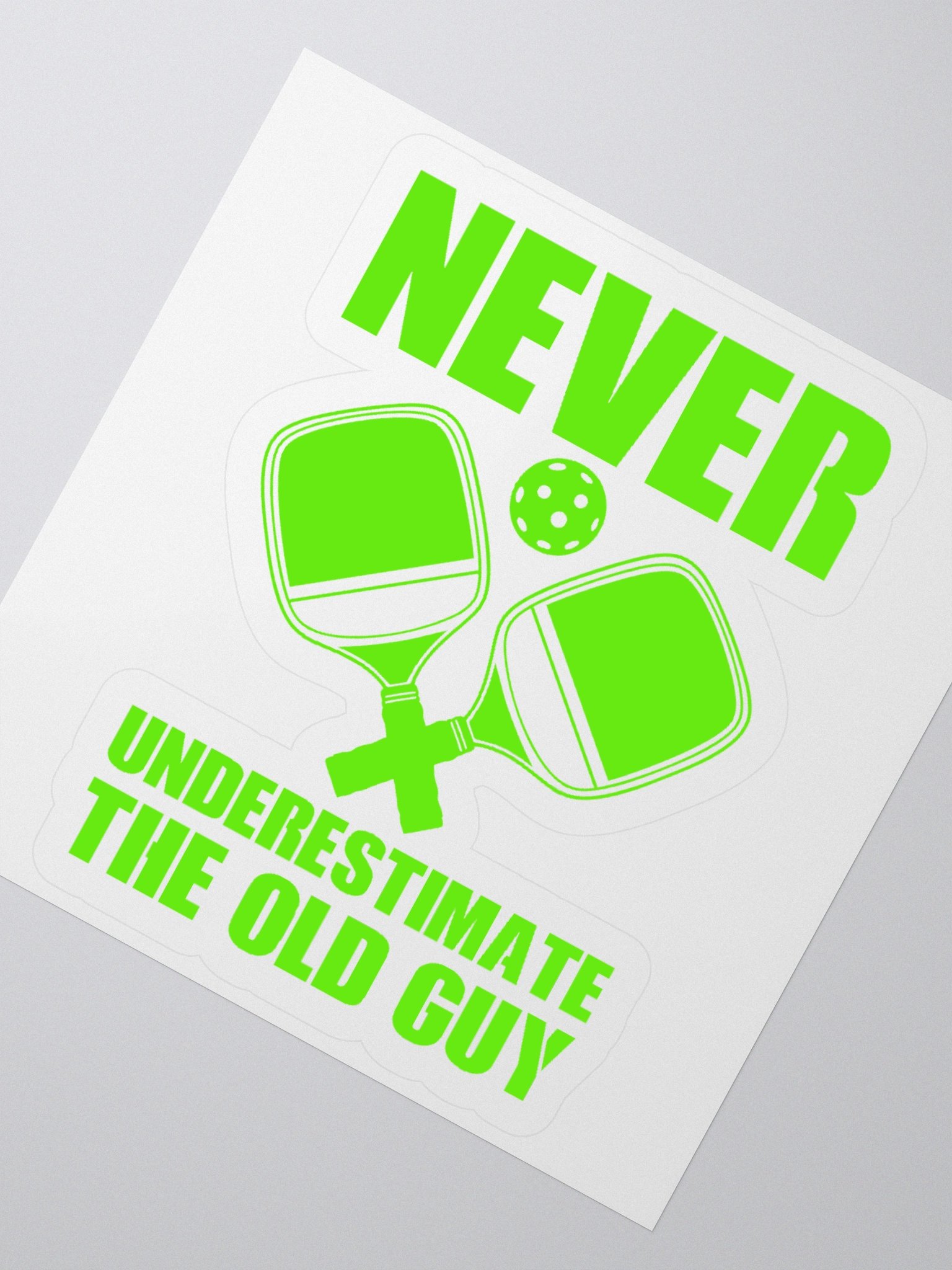 Sticker (Never Underestimate the Old Guy) product image (4)