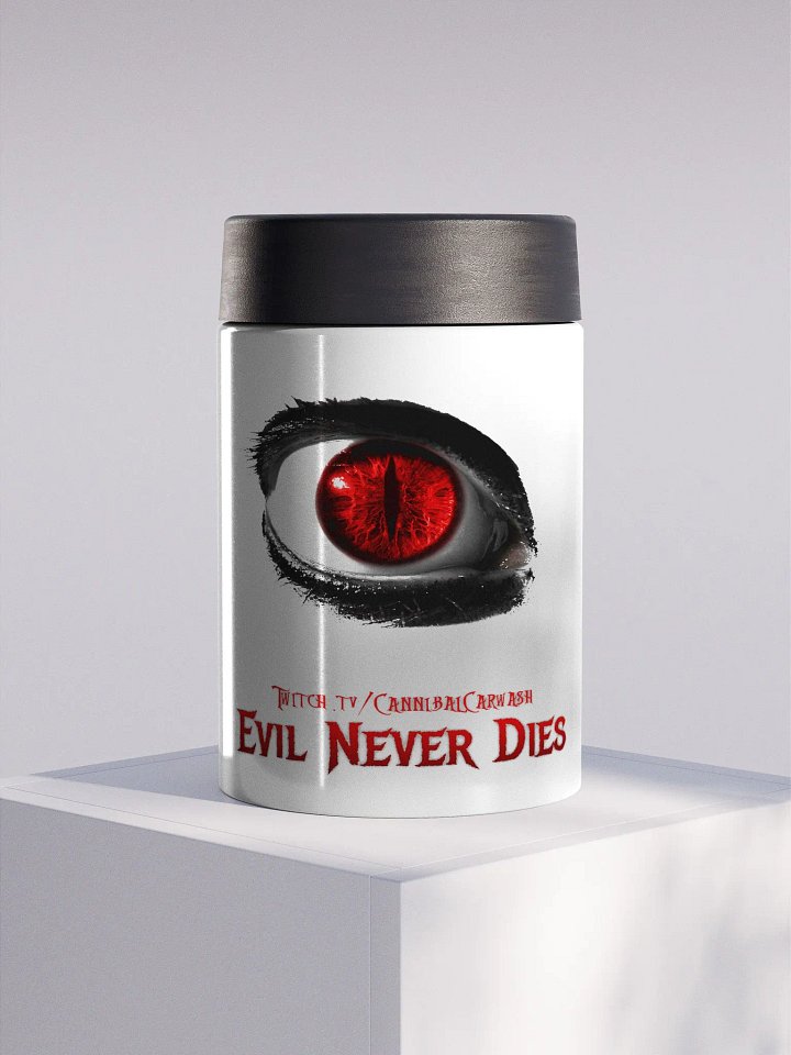Evil Never Dies Logo Koozie product image (1)