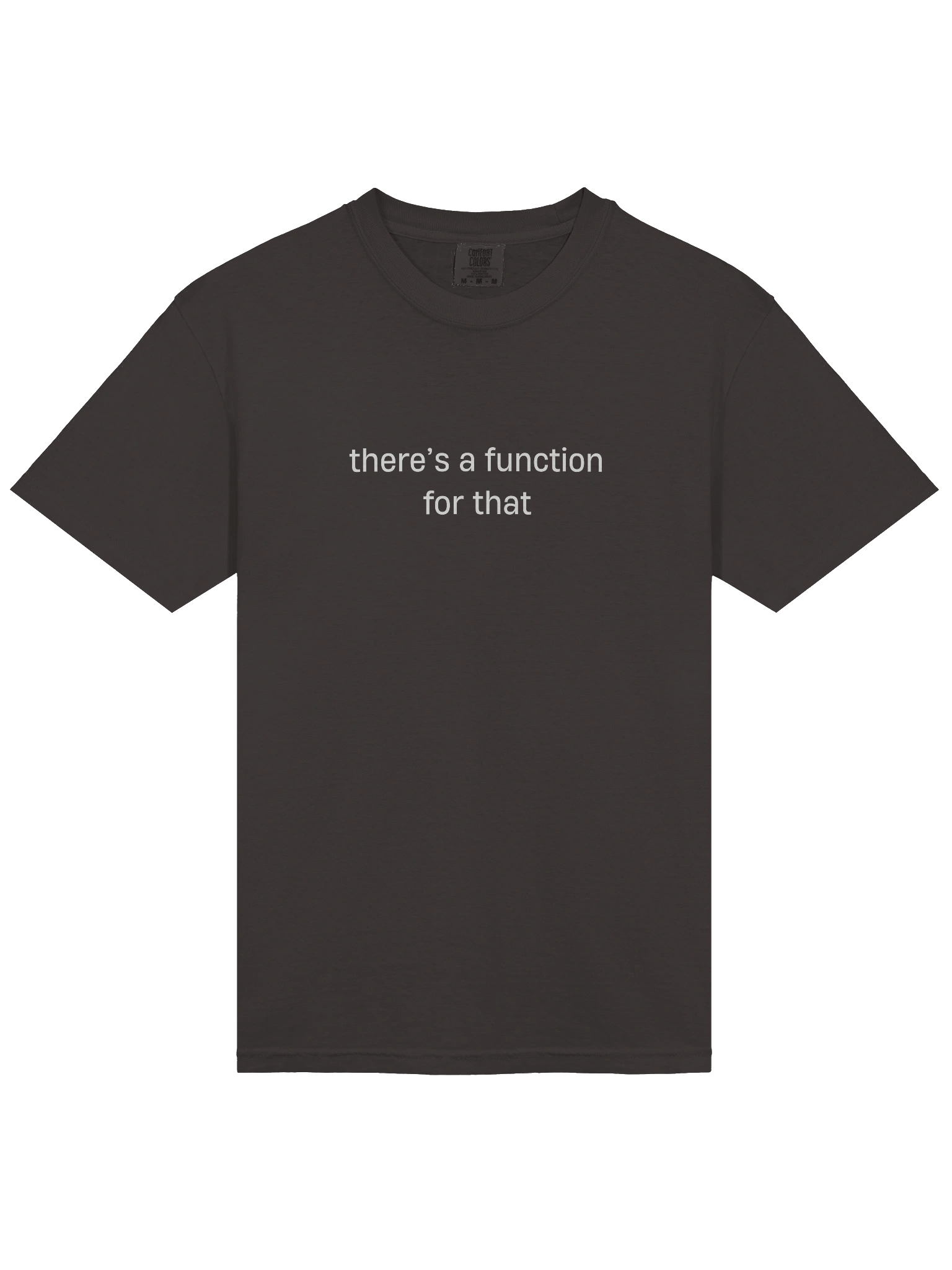 T-shirt “there's a function for that” - white typo print product image (7)