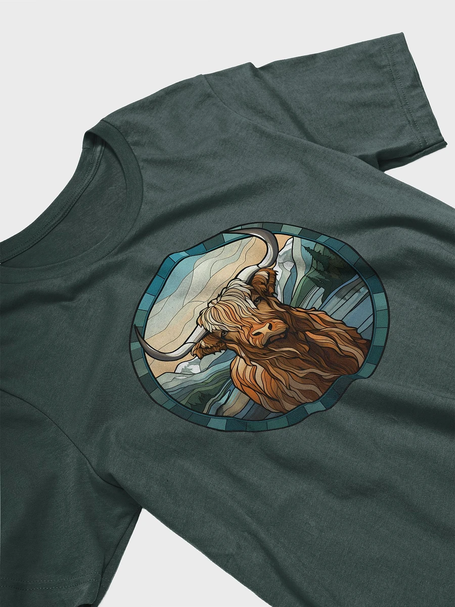 Stained Glass Highland Cow T-Shirt product image (16)