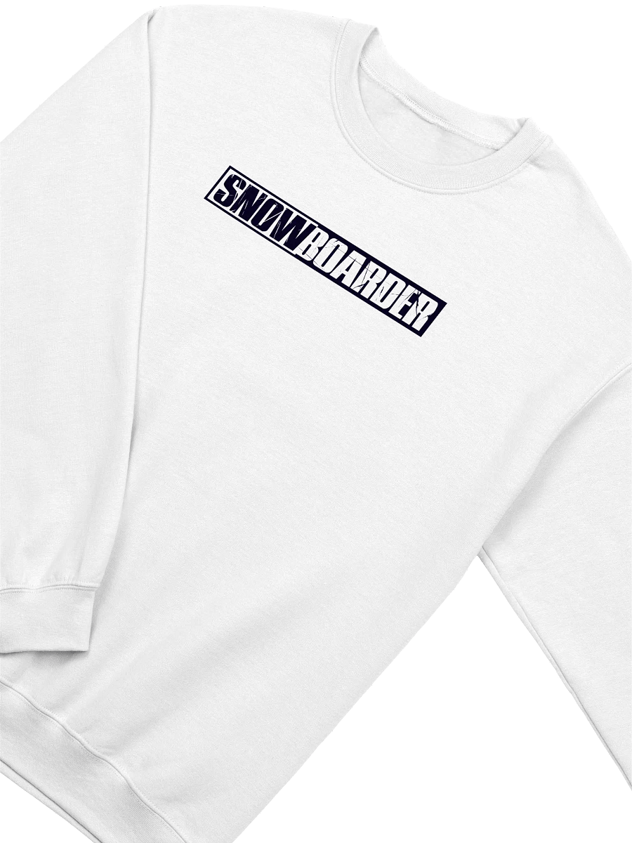 Snowboarder Lockup Logo | Crewneck Sweatshirt (Light) product image (6)