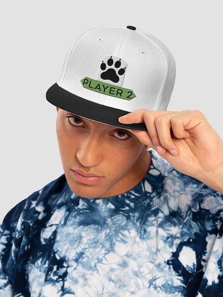 Paw Print Player Snapback | Cat Gamer Hat product image (1)