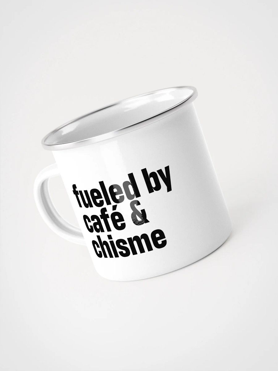 Fueled by Café & Chisme Enamel Mug product image (4)