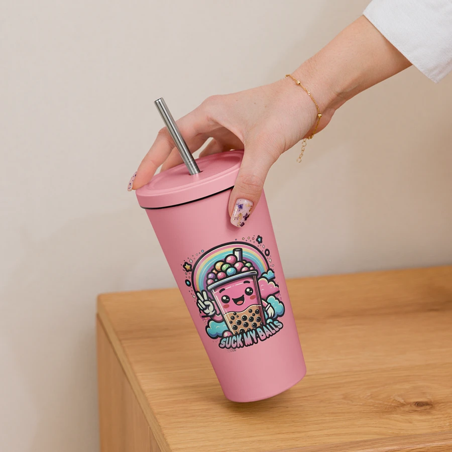 Suck My Balls - Allcolor Insulated Tumbler with Straw product image (5)