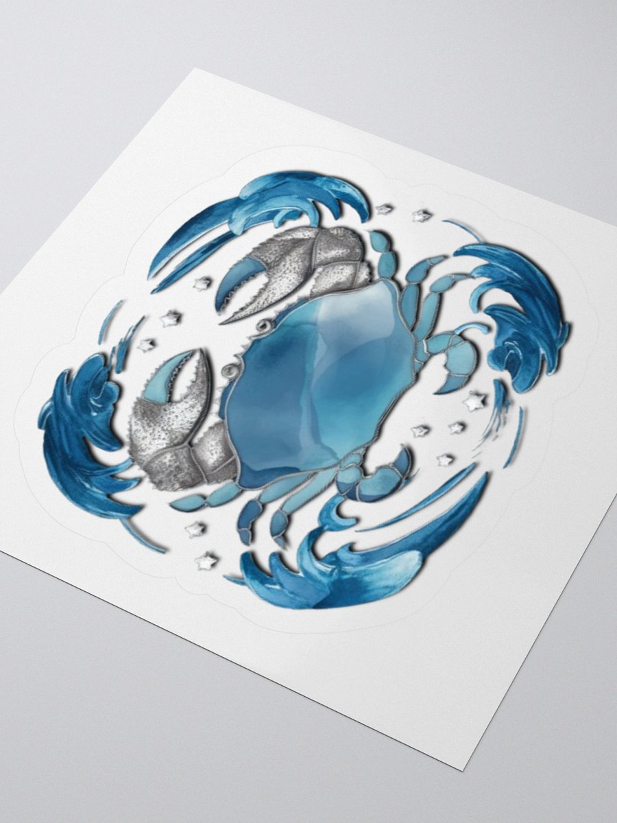 Cancer Zodiac Crab Kiss-Cut Sticker product image (9)