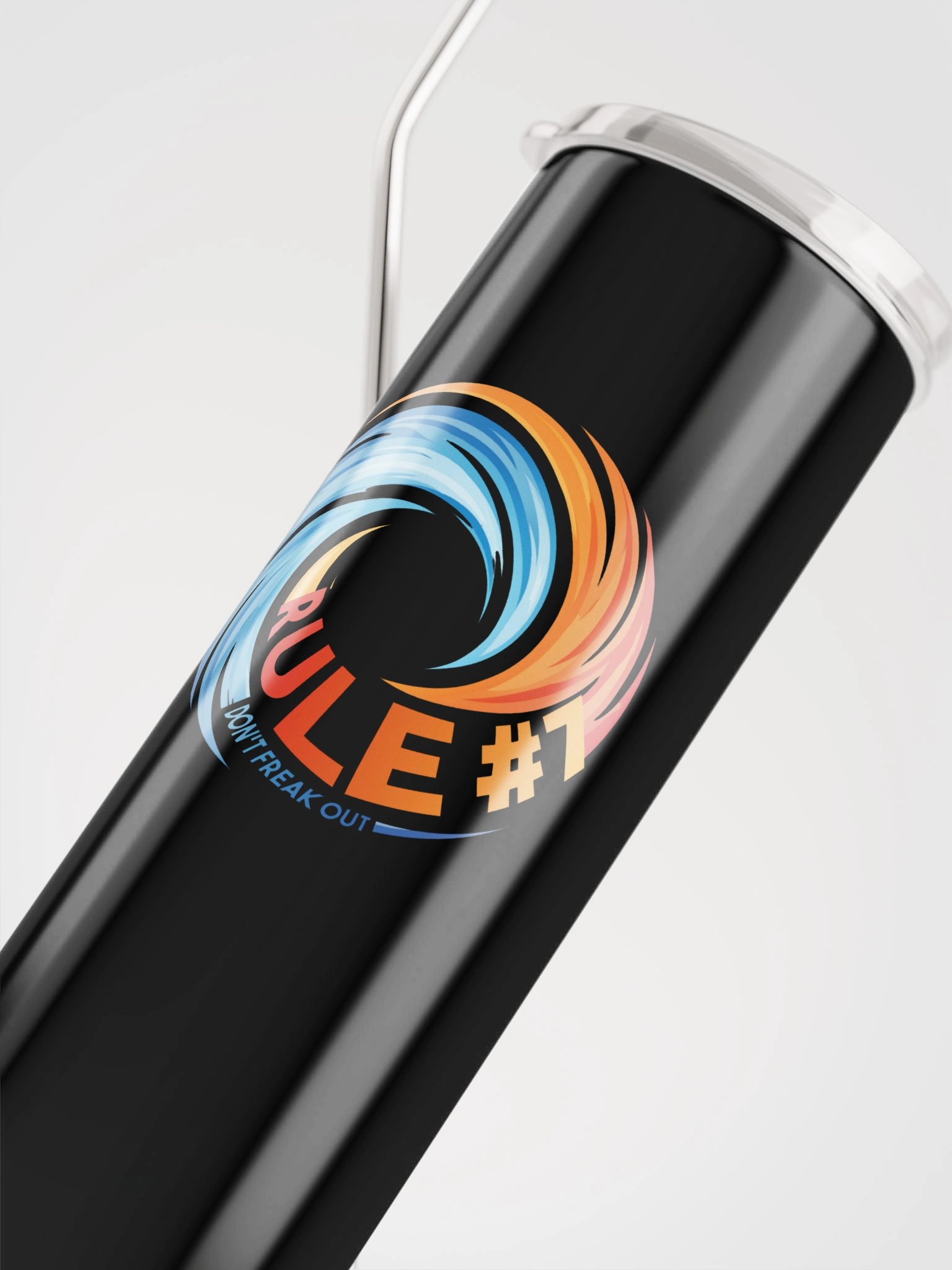 Rule # 7 Stainless Steel Tumbler Blue and Orange product image (7)