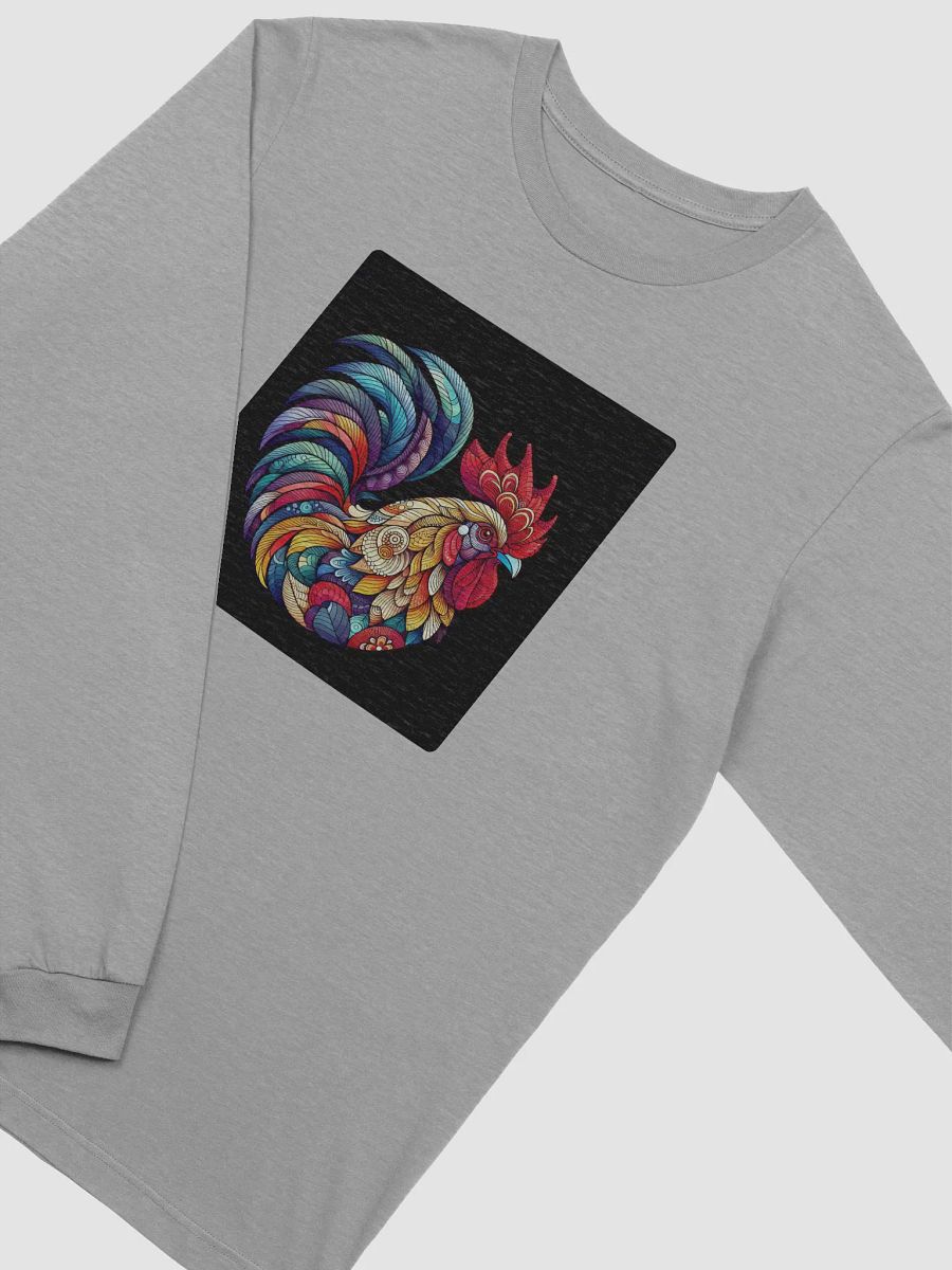 Vibrant Rooster Illustration Long Sleeve Tee product image (19)