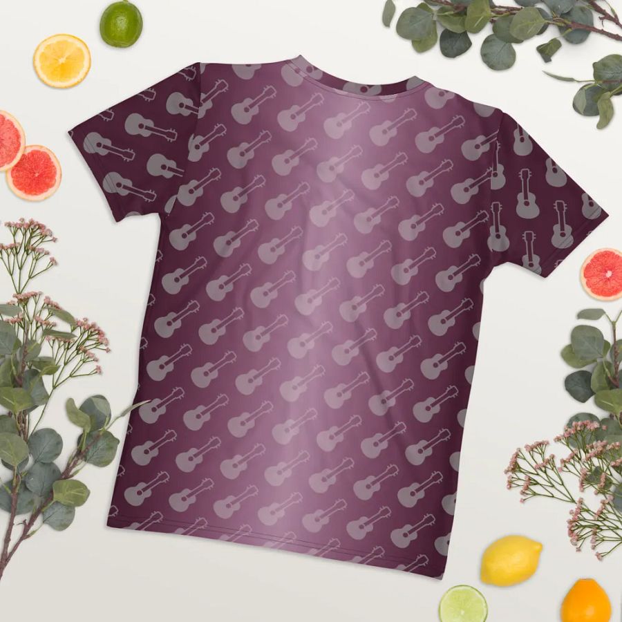 Raised by Music Cat Guitar All Over Print T-shirt product image (8)