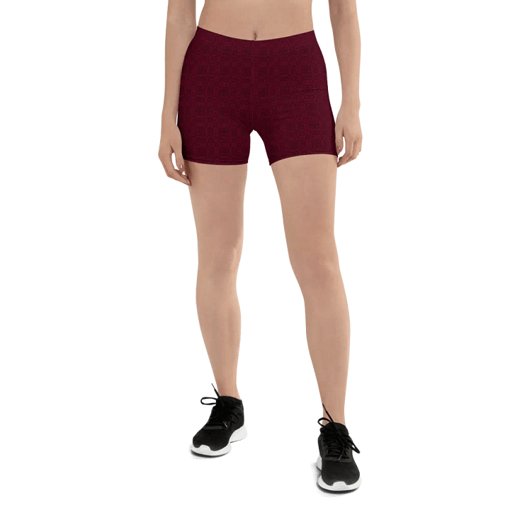 Yoga Shorts in Burgundy product image (1)