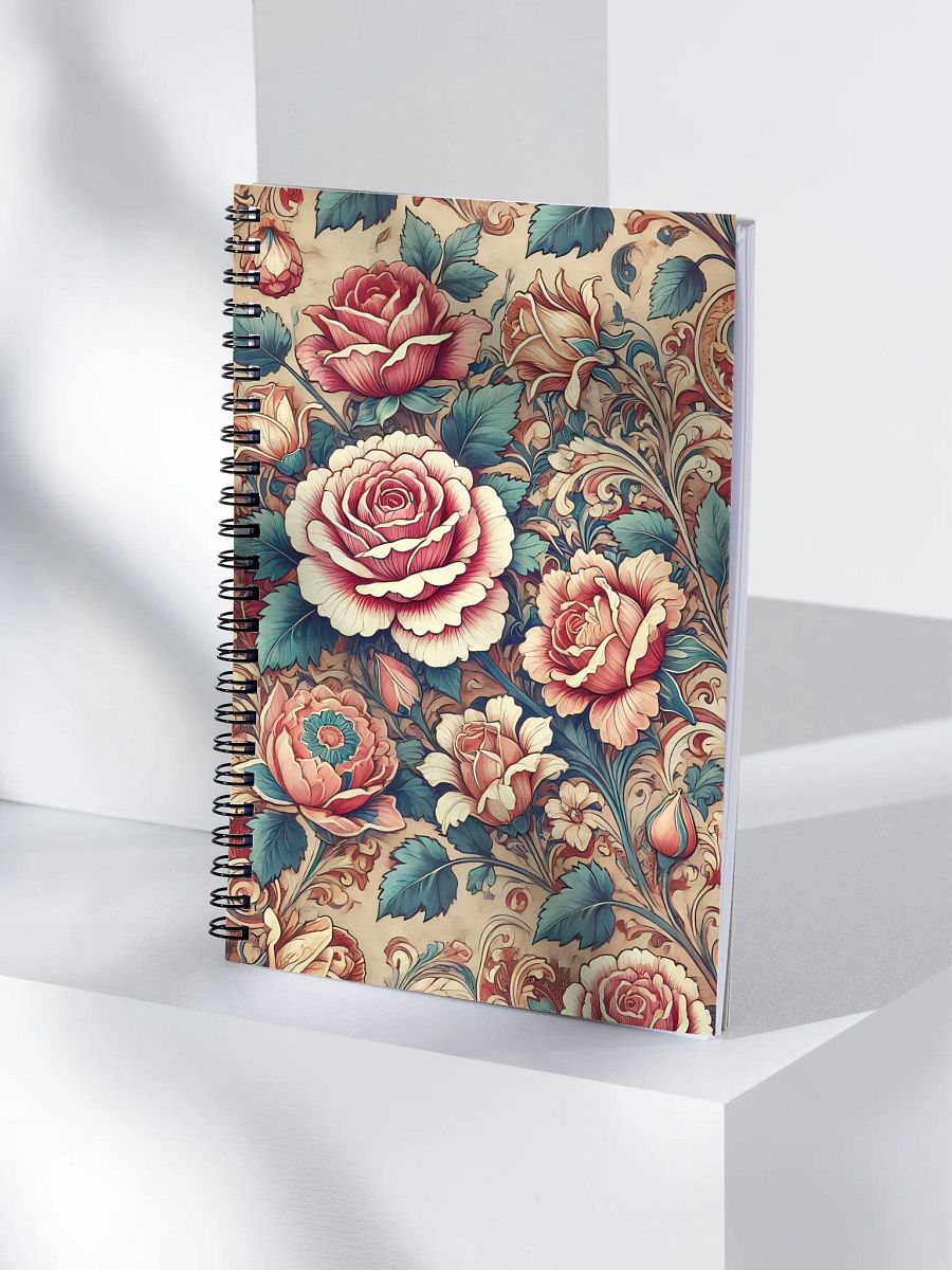 Royal Floral Spiral Notebook product image (4)
