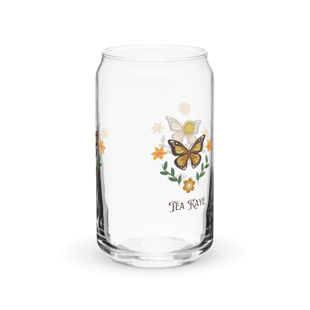 Butterfly Bliss Iced Coffee Glass product image (3)