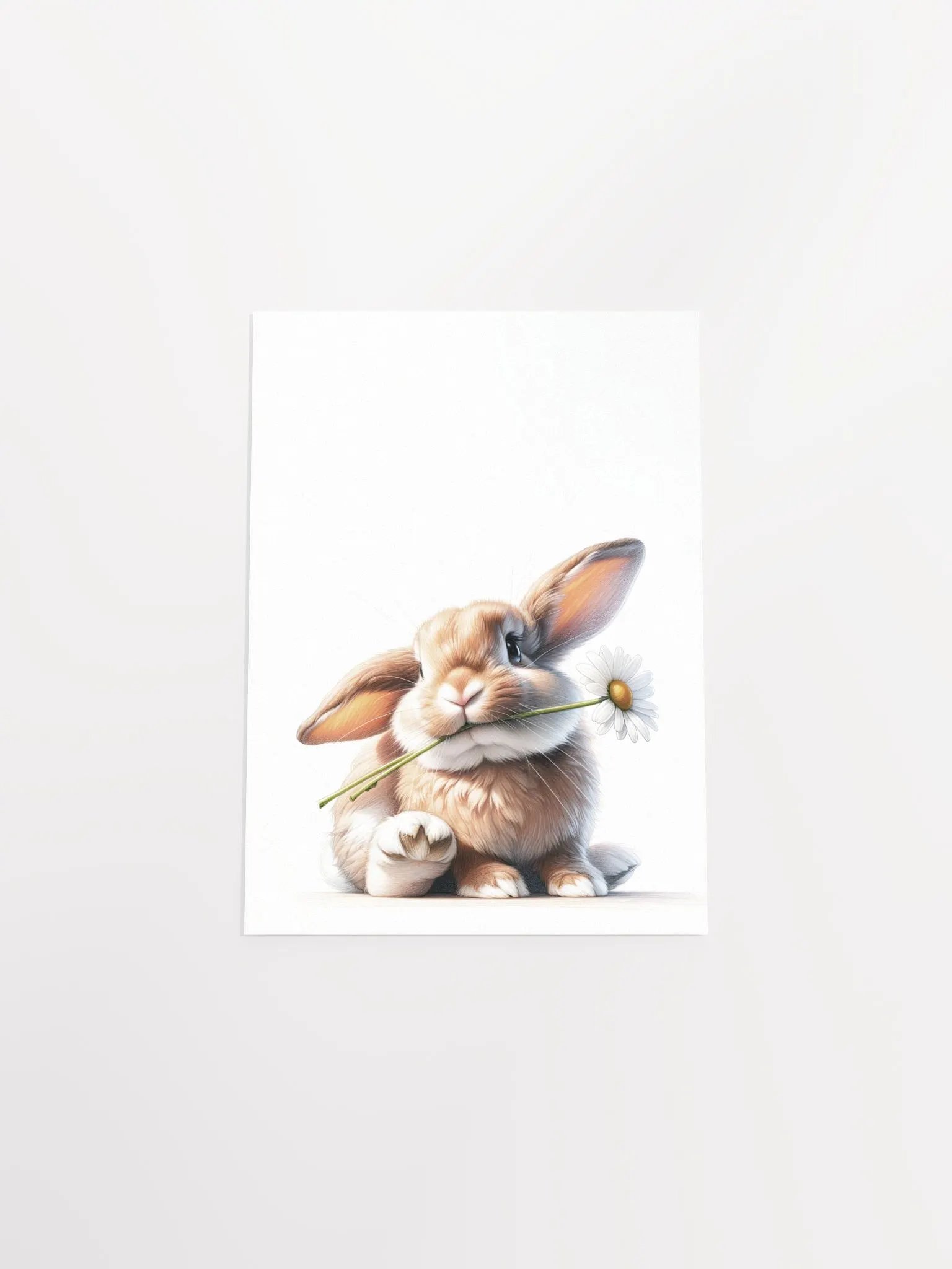 Fluff Bunny and Daisy Nursery Print product image (5)