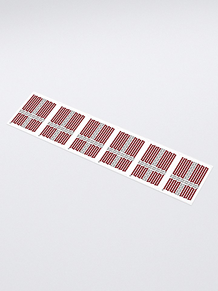 Denmark Bike Chain Flag Sticker 6 Pack product image (1)