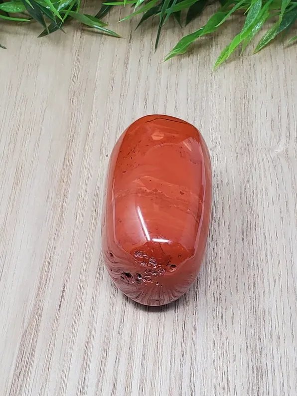Red Jasper Palm Stone (Stone E) – Grounding Crystal for Strength & Stability | One-of-a-Kind Healing Stone product image (2)