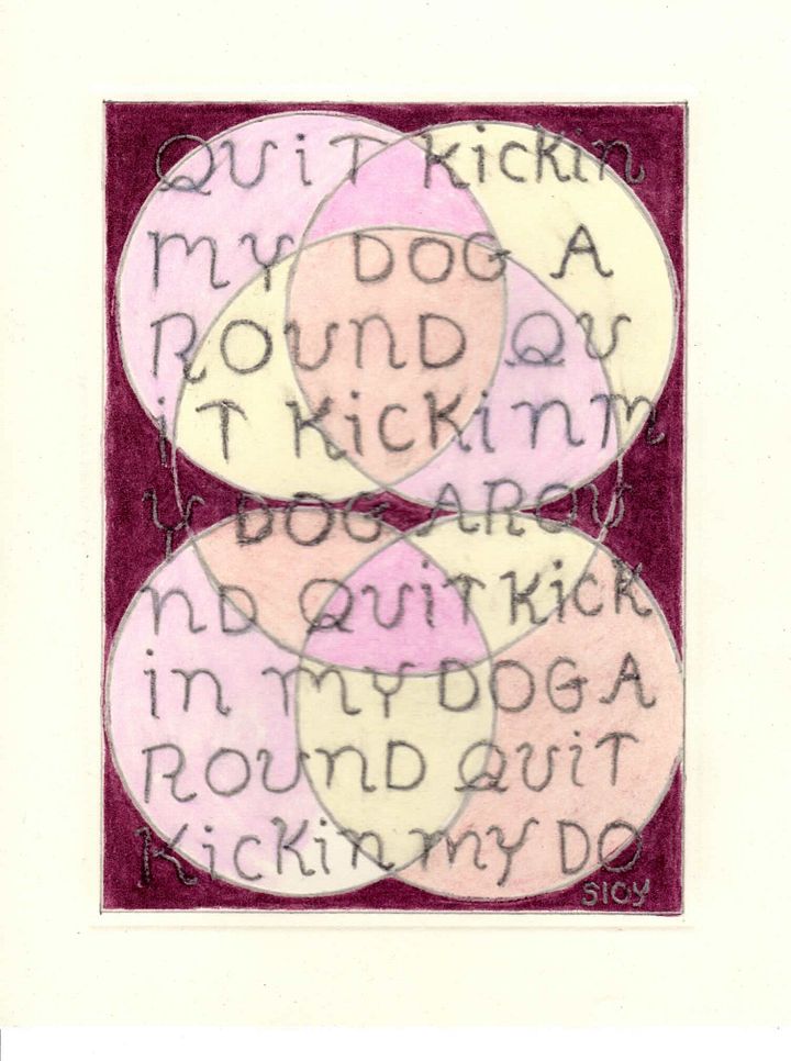 quit kickin my dog panel card print product image (1)