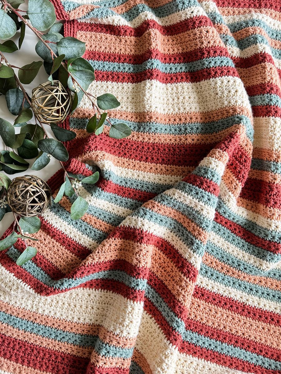 Sahara Stripes Blanket Crochet Pattern product image (6)