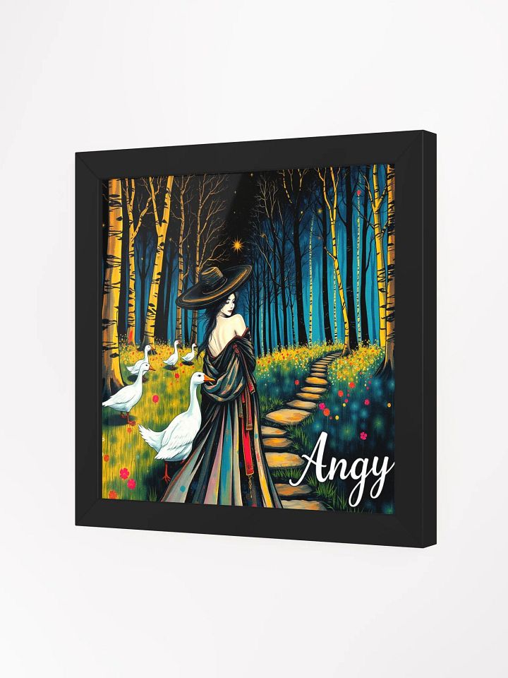 goose lady- Vibrant Ayous Wood Framed Matte Poster product image (10)