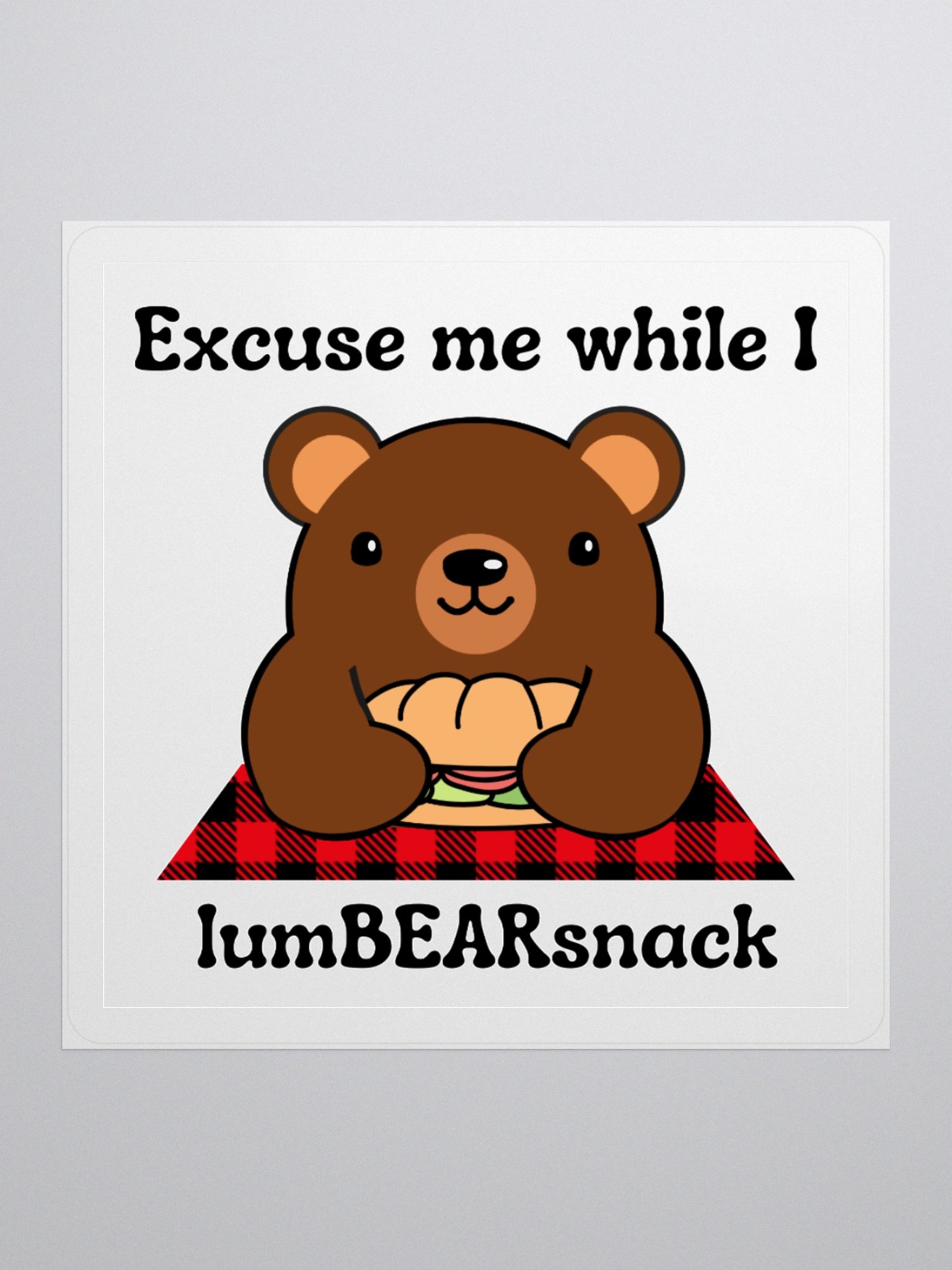 LumBEARsnack Sticker product image (2)