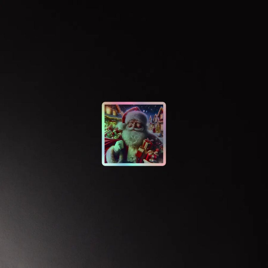 Love Joy Bestseller Santa With Gifts Holographic Stickers product image (4)