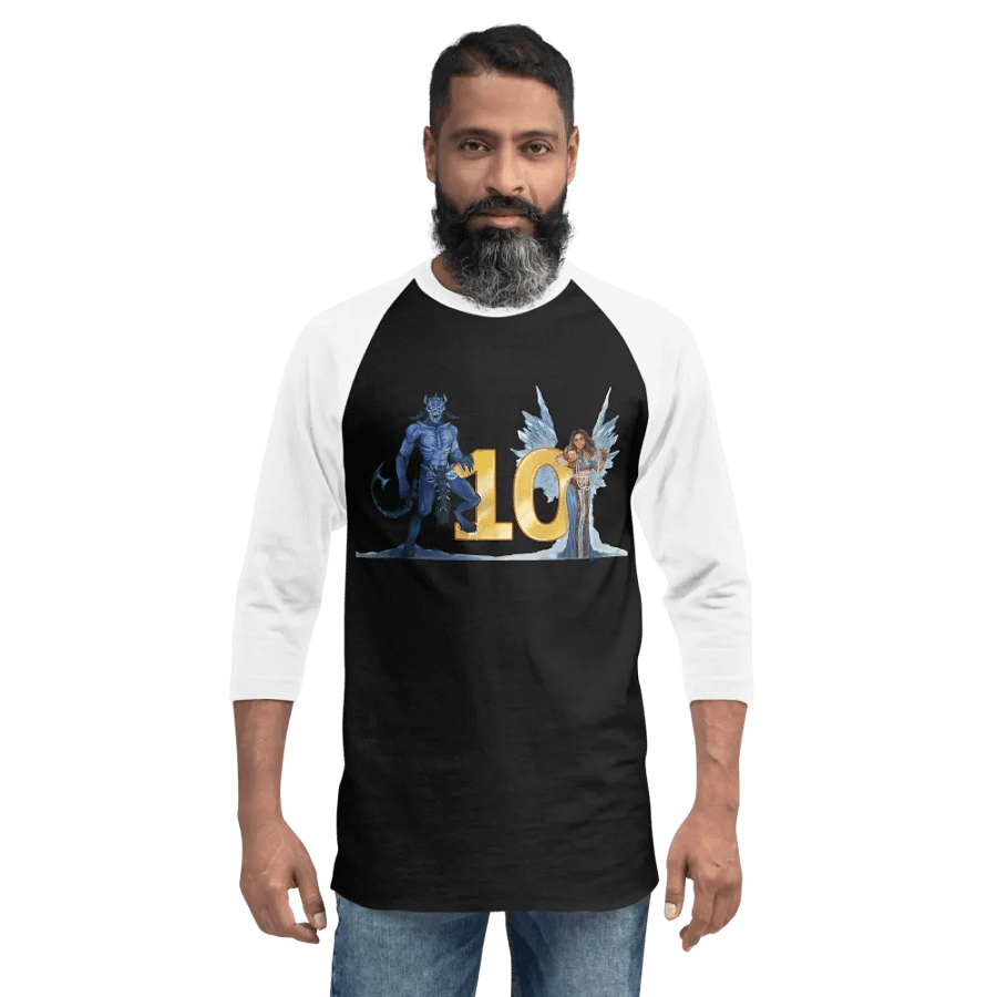 10th Anniversary 3/4 Sleeve Raglan Shirt product image (6)