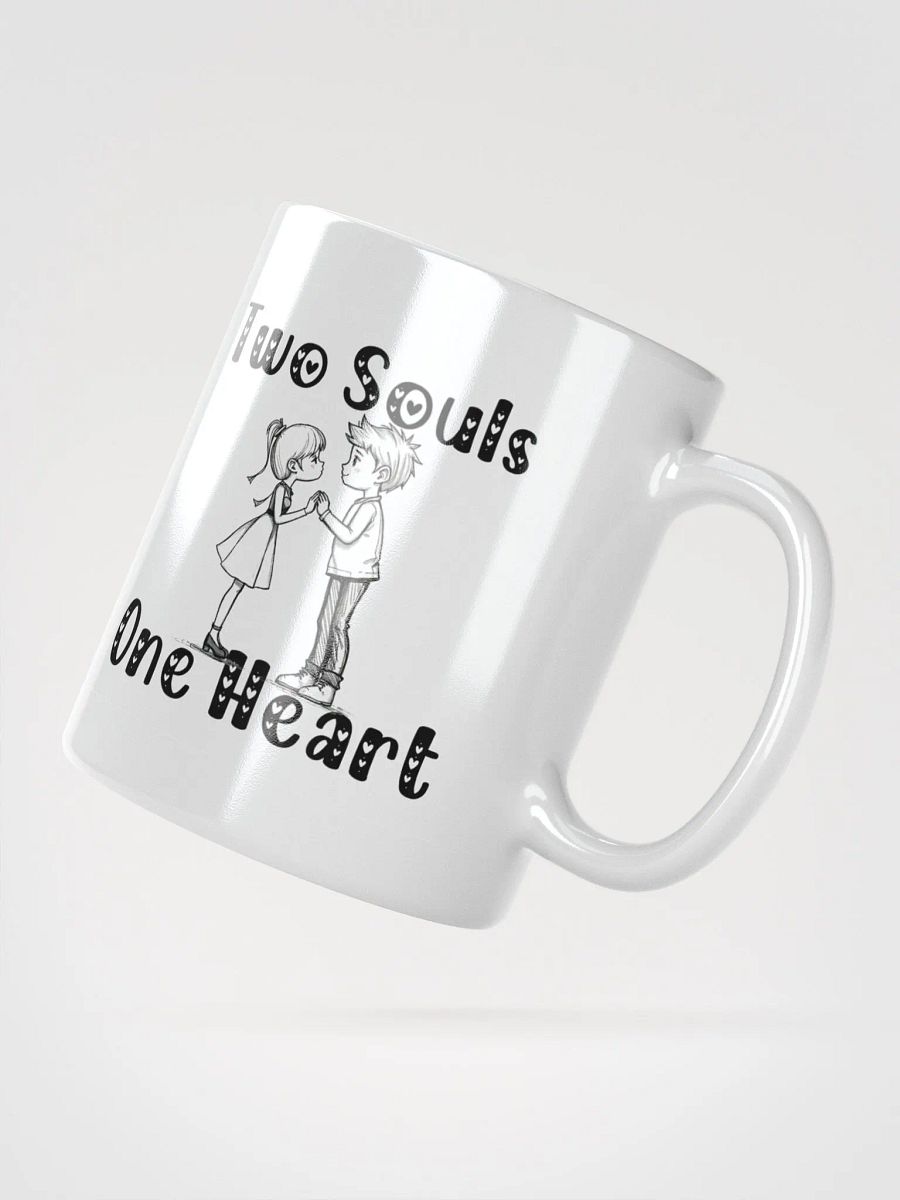 Two Souls One Heart White Glossy Mug product image (6)