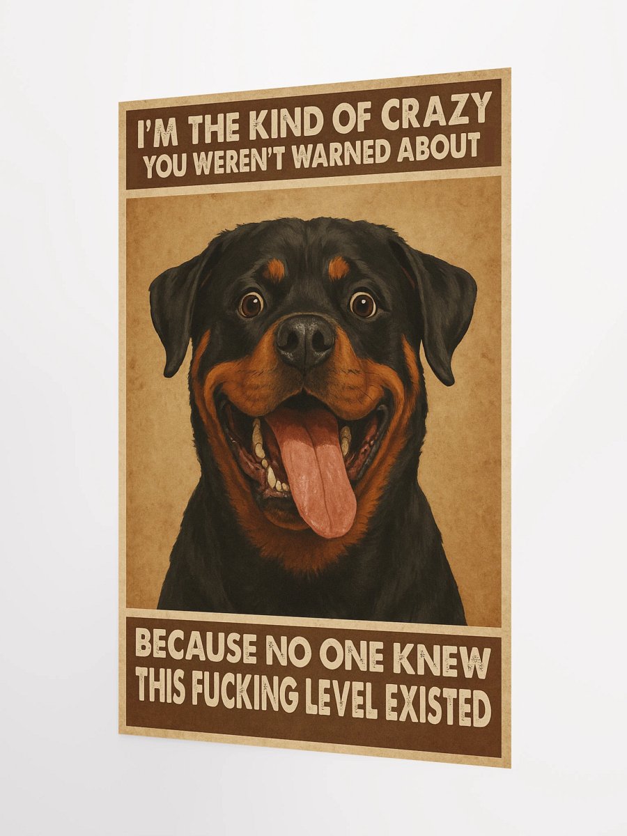 Crazy Rottweiler Poster product image (8)