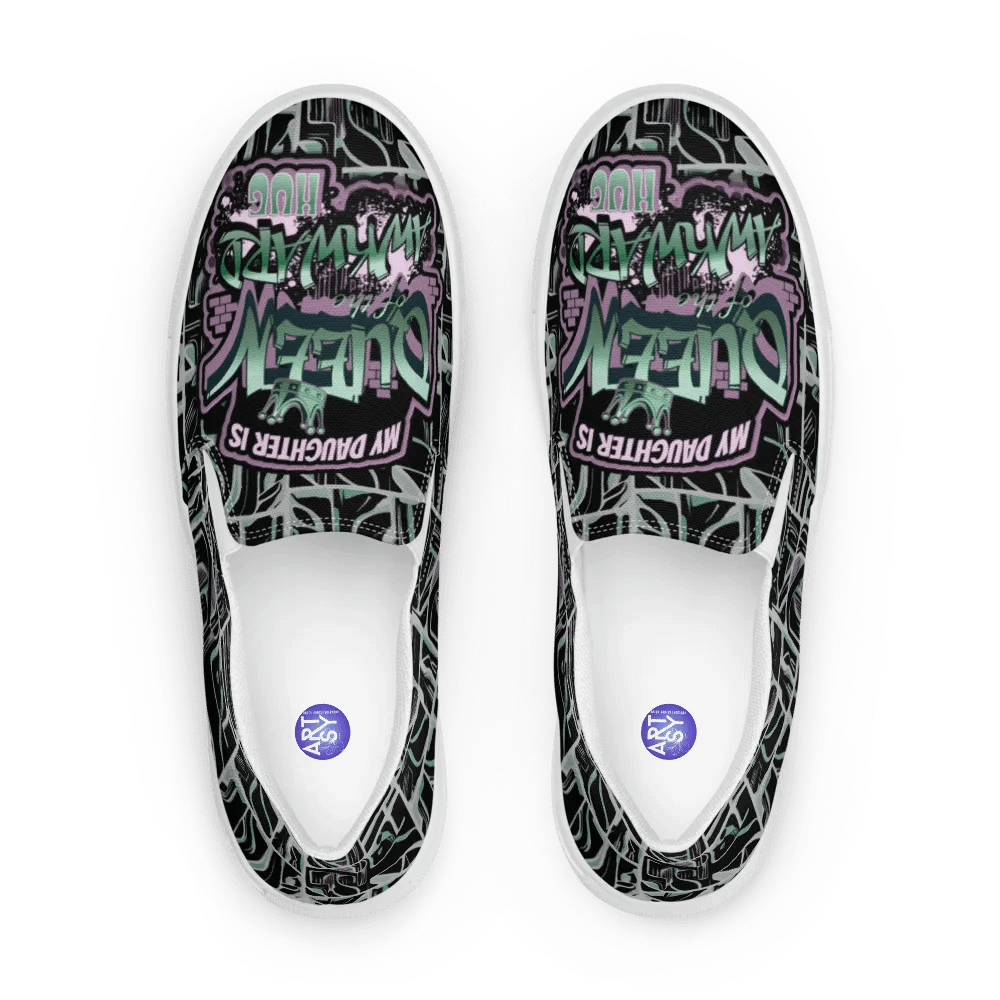Queen of the Awkward Hug #Autism All Over Print Slip on Shoes product image (5)