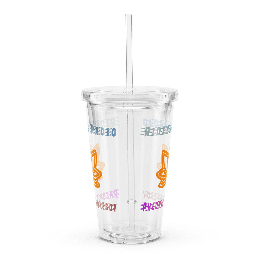 Rideshare Radio Clear Travel Cup w/Straw product image (2)