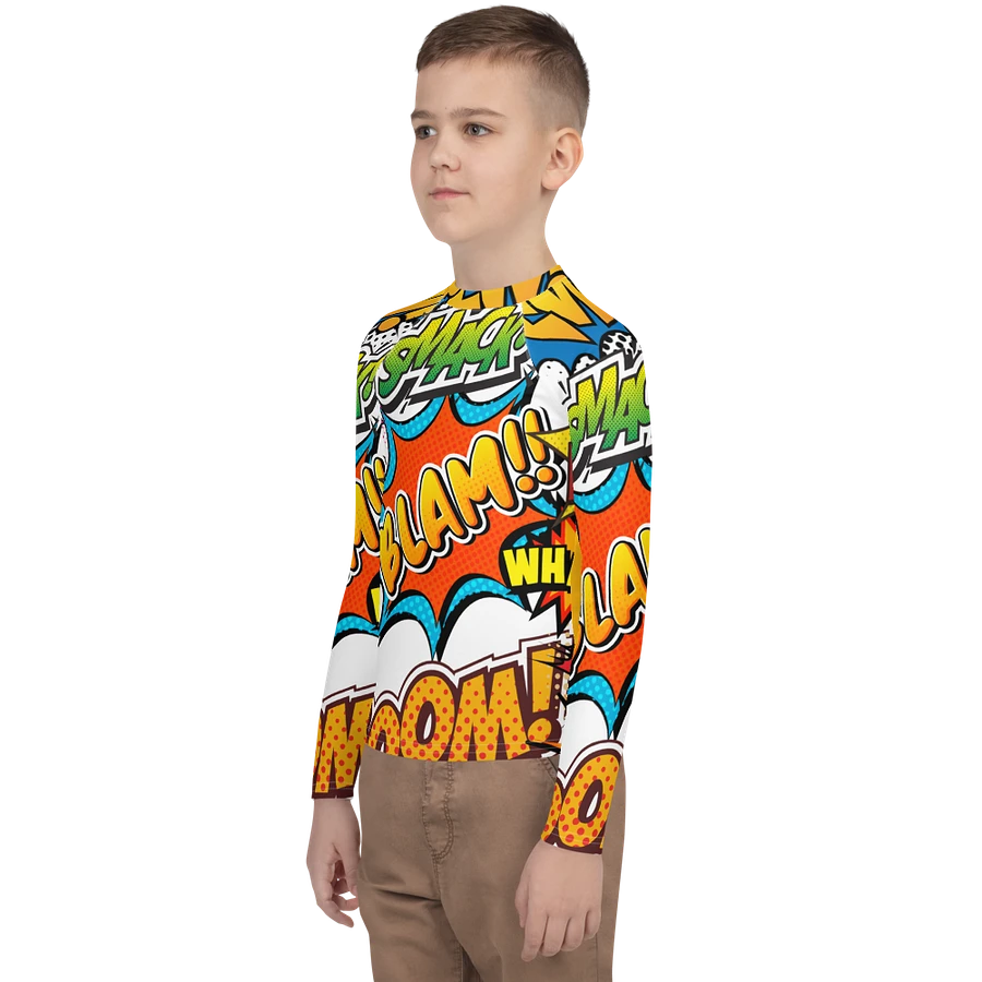 Dynamic Comic Action All-Over Print Youth Rash Guard product image (18)