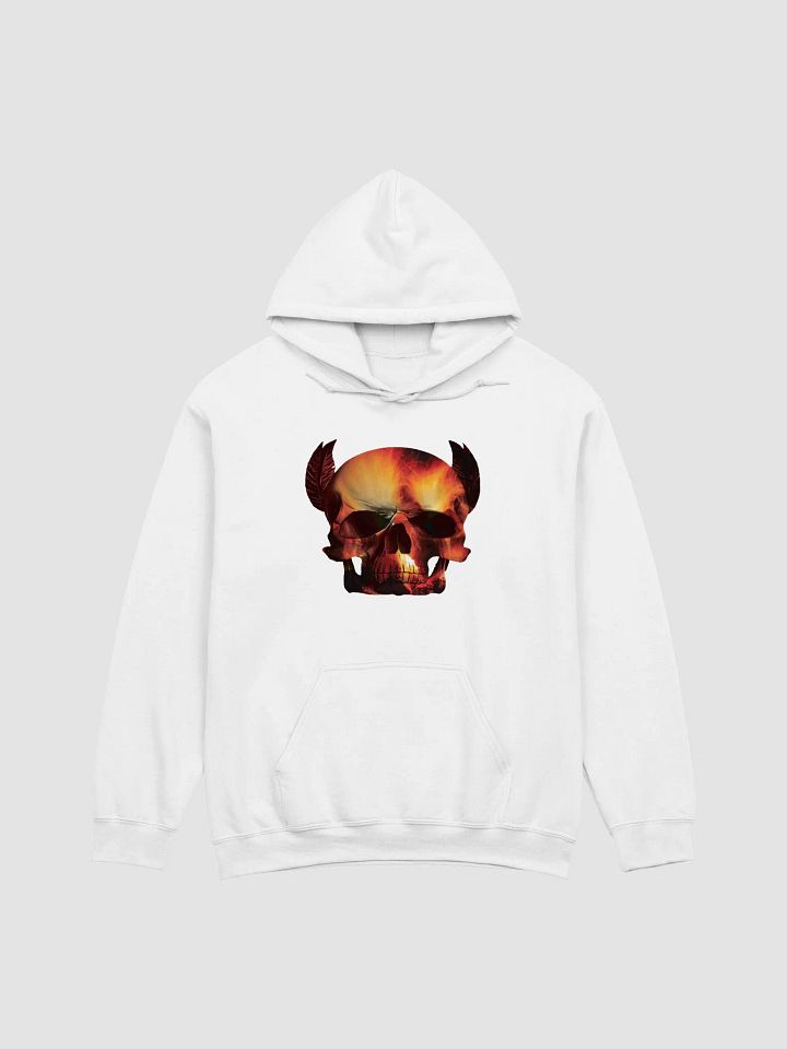 Skull with Fire Inside Skull, skulls, skull art design, skeleton, skull and bones, scary, skull tattoo, artistic skull, human skull, dark skull, bones, Halloween product image (1)